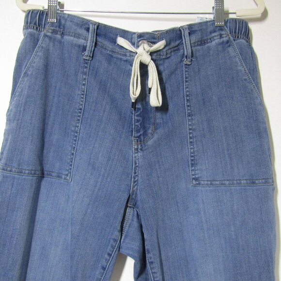 JUDY BLUE Jeans 16W Elastic Waist High Rise Cargo Tapered Medium Wash  JB88496 - Picture 2 of 10